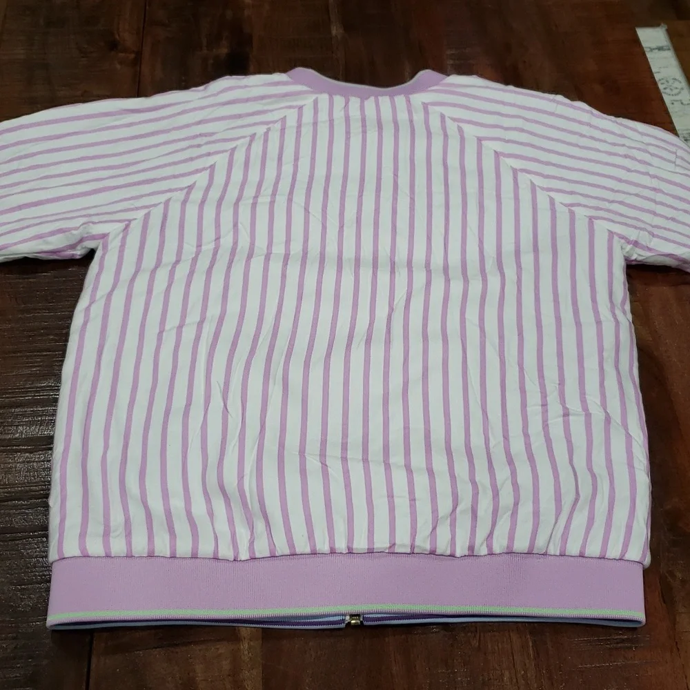 Scotch & Soda Lilac Striped Quilted Jacket